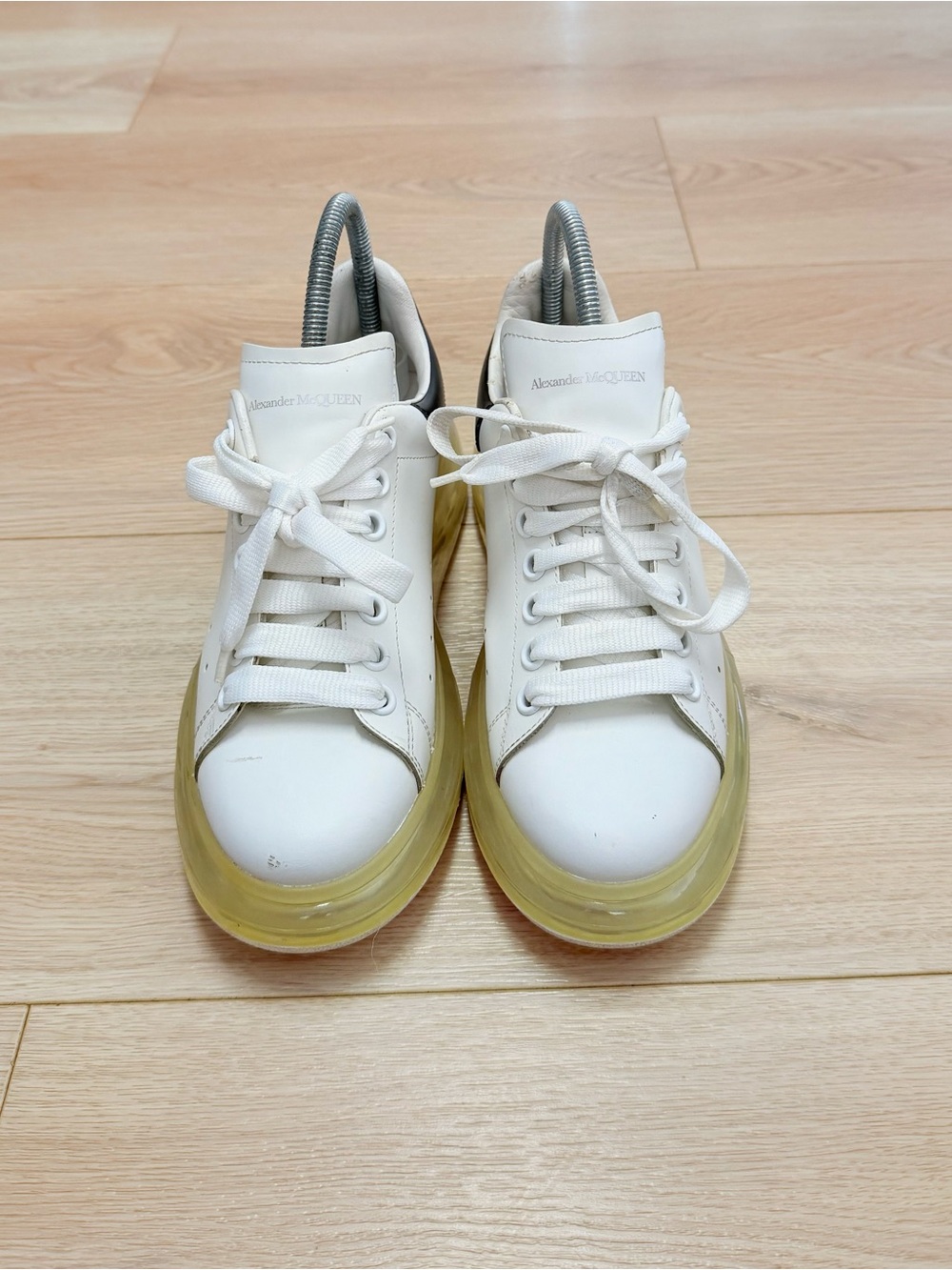 ALEXANDER MCQUEEN Woman’s  Oversized Transparent Sole Sneakers Size 9 - Picture 2 of 16